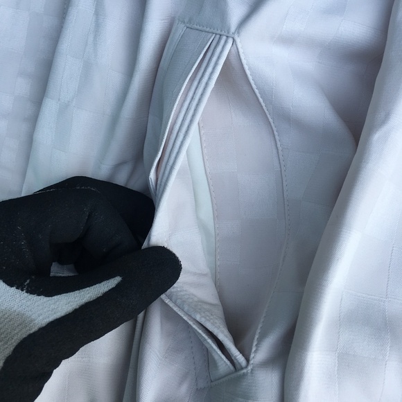 Pierre Cardin Mens Jacket White Large Designer Italian Windbreaker White Coat - Picture 8 of 16